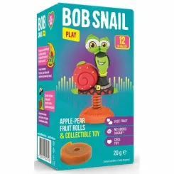 Przekąska Jabłko- Gruszka z Zabawką 20 g - Bob Snail