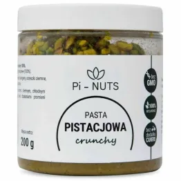 Pasta Pistacjowa Crunchy 100% 200 g - Pi-nuts