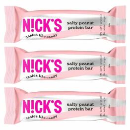 3 x Baton Proteinowy z Orzeszkami Ziemnymi w Mlecznej Czekoladzie 50 g - Nicks