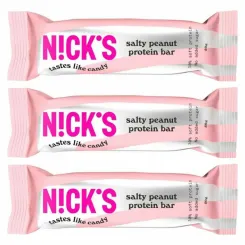 3 x Baton Proteinowy z Orzeszkami Ziemnymi w Mlecznej Czekoladzie 50 g - Nicks