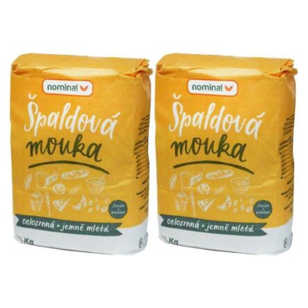 Zestaw 2 x Mąka Orkiszowa Pełnoziarnista Drobna 1 kg - Nominal