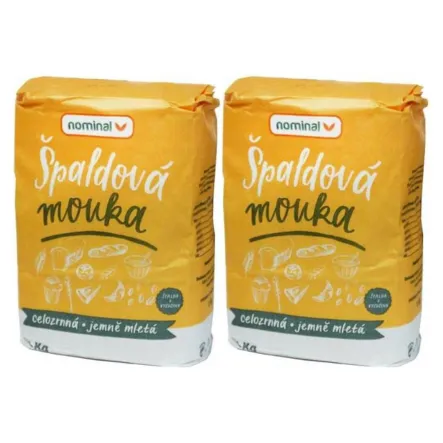 Zestaw 2 x Mąka Orkiszowa Pełnoziarnista Drobna 1 kg - Nominal