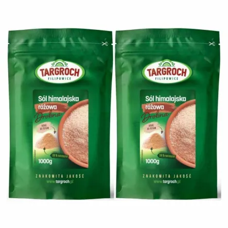Zestaw 2 x Sól Himalajska Różowa Drobna 1 kg - Targroch