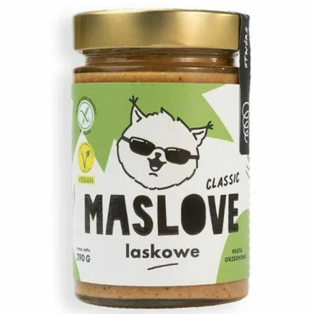 Krem z Orzechów Laskowych Klasyczny Bezglutenowy 290 g - Maslove