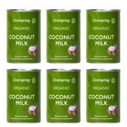6 x Mleko Kokosowe Bio 400 ml - Clearspring