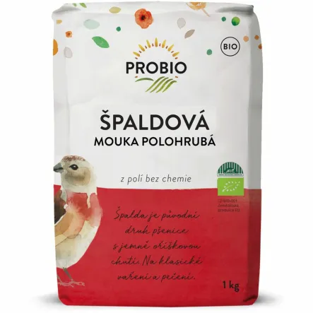 Mąka Orkiszowa Biała Typ 450 Krupczatka Bio 1 kg - Probio