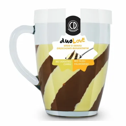 Krem Duolove Orzechowo Bananowy (Szklanka) 300 g CD - Przecena Krótka Data Minimalnej Trwałości