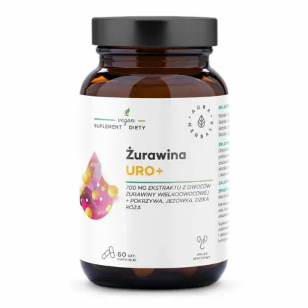 Żurawina Uro+ 60 Kapsułek - Aura Herbals