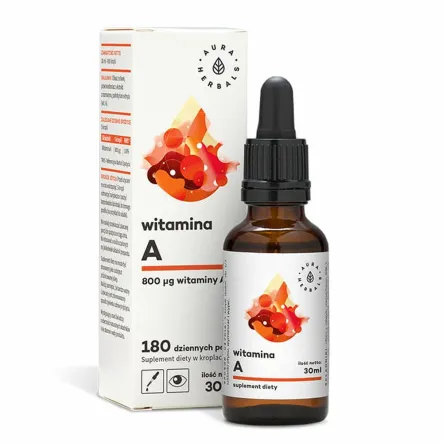 Witamina A Krople 30 ml - Aura Herbals 