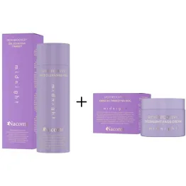 Żel do Mycia Twarzy Rich Recovery MIDNIGHT 140 ml - Nacomi + Krem do Twarzy na Noc Rich Recovery MIDNIGHT 40 ml - Nacomi