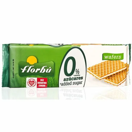 Wafelki Nadziewane Bez Dod Cukru 150 g - Florbu