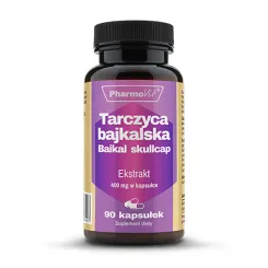 Tarczyca Bajkalska Ekstrakt Stres Uspokojenie 400 mg 90 Kapsułek  Pharmovit