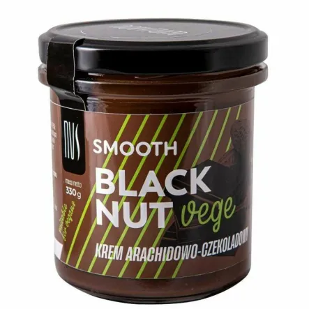 Krem Arachidowo - Czekoladowy Blacknut Vege Smooth 300 g - Novitum