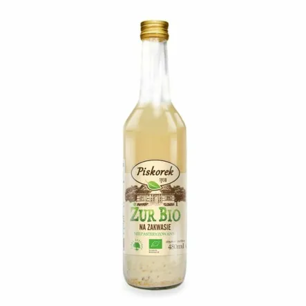 Żurek - Żur na Zakwasie Niepasteryzowany Bio 480 ml - Piskorek