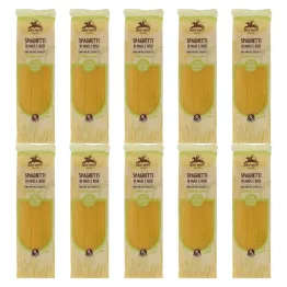 10 x Makaron Kukurydziano - Ryżowy Spaghetti Bezglutenowy Bio 250 g - Alce Nero