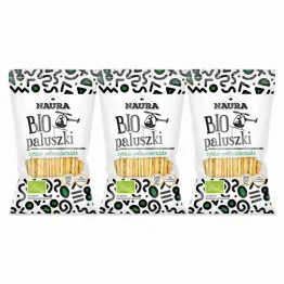 3 x Paluszki Żytnie Pełnoziarniste Bio 45 g - Naura