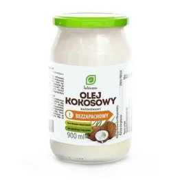 Olej Kokosowy Rafinowany 900 ml - Intenson - Bezzapachowy do smażenia i pieczenia!