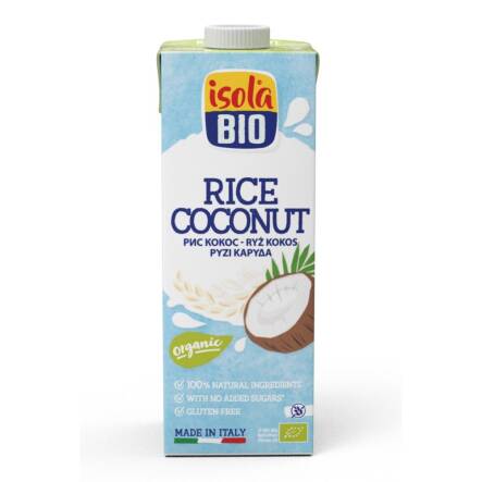 Napój Ryżowy Kokosowy Bezglutenowy  Bio 1 l Isola Bio