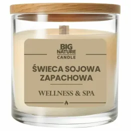 Świeca Sojowa o Zapachu Wellness & Spa 225 g - Big Nature