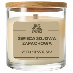 Świeca Sojowa o Zapachu Wellness and Spa 225 g - Big Nature