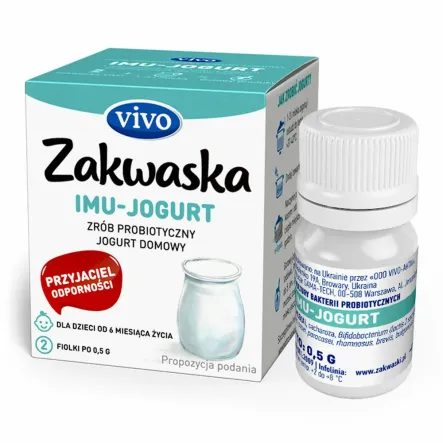 Zakwaska do Jogurtu IMU 2 Sztuki 1 g (2x 0,5 g) - VIVO (COLD)