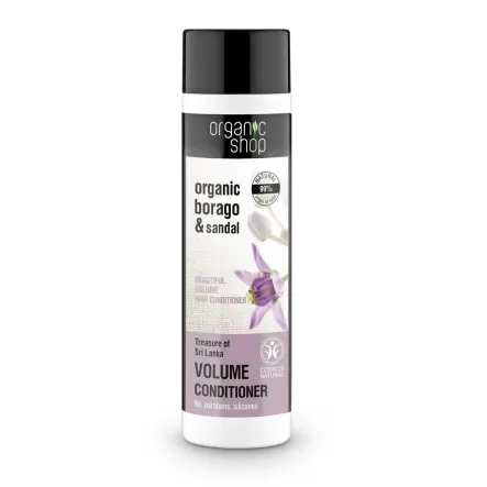 Odżywka do Włosów Zwiększająca Objętość - Skarb Sri Lanki 280 ml - Organic Shop