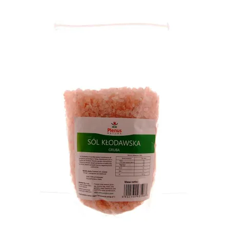 Sól Kłodawska Gruba Różowa 1 kg - Plenus