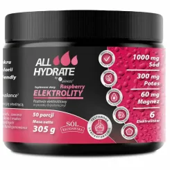 ALLHydrate Elektrolity Raspberry 305 g - Medicaline