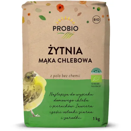 Mąka Żytnia Chlebowa BIO 1 kg - Probio