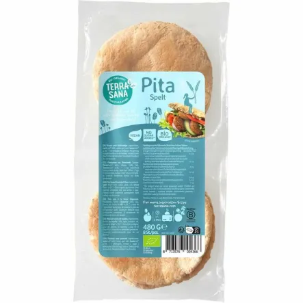Chleb Pita Orkiszowy Bio 480 g - Terrasana (data: 24.05.2026)