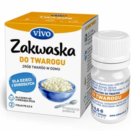 Zakwaska do Twarogu 2 Sztuki 1 g (2x 0,5 g) - Vivo (COLD) (data: 16.09.2025)