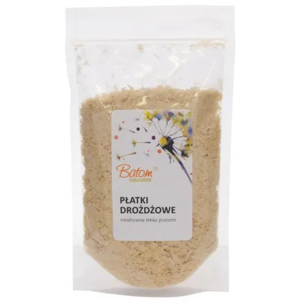 Płatki Drożdżowe Nieaktywne Lekko Prażone 80 g - BATOM - Przecena Krótka Data Minimalnej Trwałości