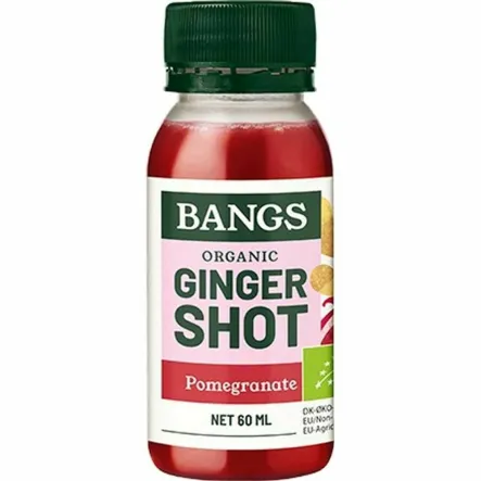 Shot Imbirowy z Granatem  Bio 60 ml - Bangs - Przecena Krótka Data Minimalnej Trwałości