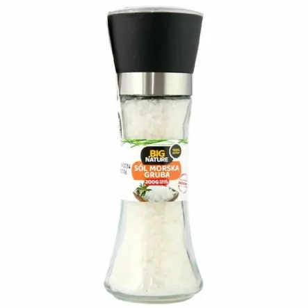 Sól Morska Gruba Młynek 200 g - Big Nature