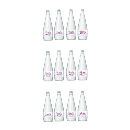 12 x Woda Źródlana Niegazowana 700 ml (Szklana Butelka) - Baby Zdrój