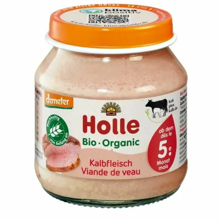 Mięso Cielęcina Bez Dodatku Cukru od 5 Miesiąca Demeter Bio 125 g - Holle