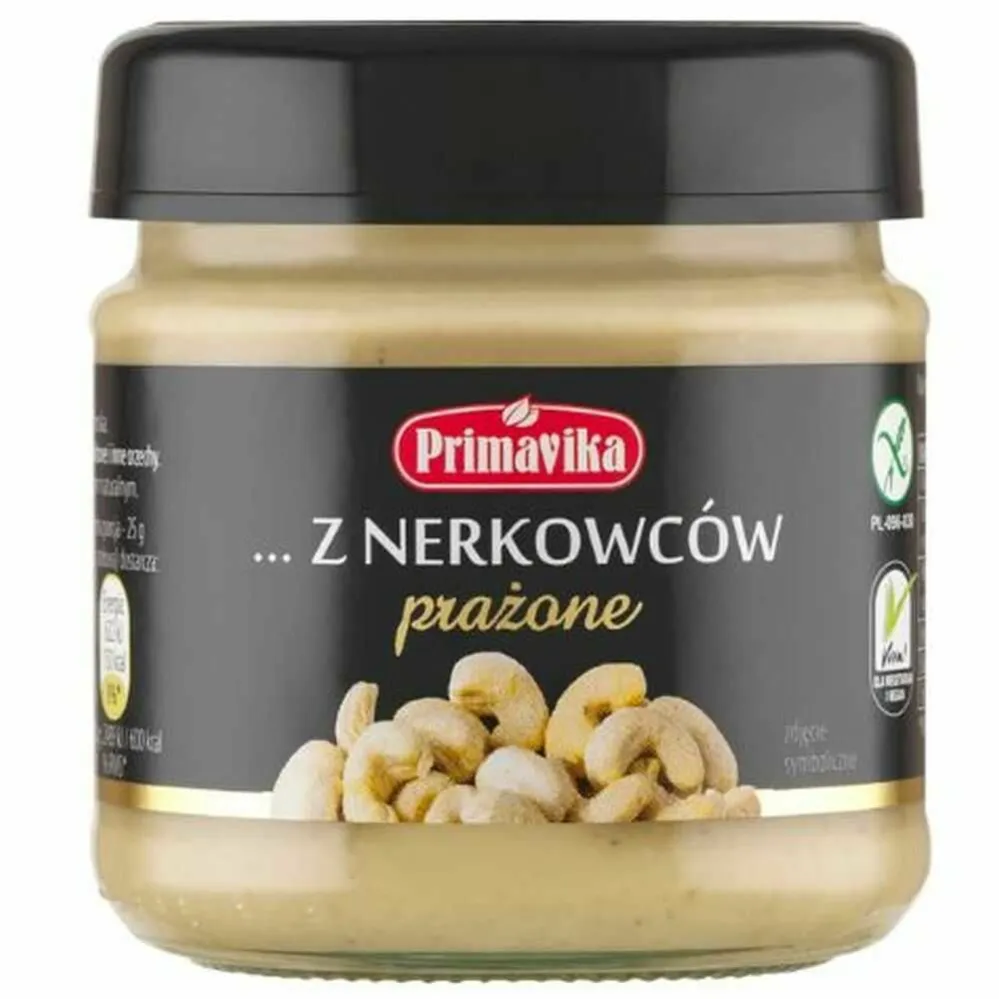Pasta z Prażonych Orzechów Nerkowca 185 g - Primavika