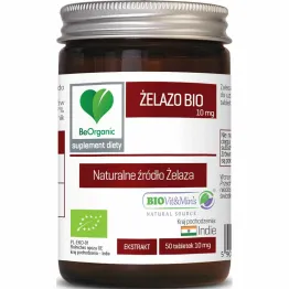 Żelazo Ekstrakt Bio 50 Tabletek 10 mg - Be Organic