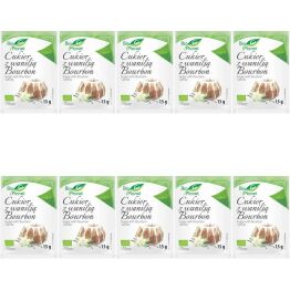 Zestaw 10 x Cukier Waniliowy z Wanilią Bourbon Bio 15 g - Bio Planet