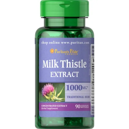 Ostropest Plamisty 1000 mg 90 Kapsułek Puritan's Pride 