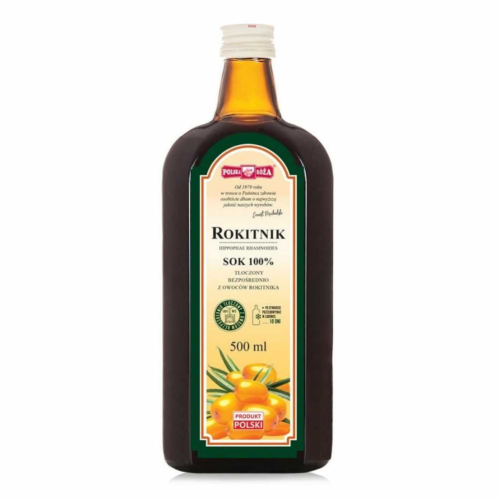 Rokitnik Sok Tłoczony NFC 500 ml - Polska Róża