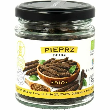 Pieprz Długi Bezglutenowy BIO 75 g - Pięć Przemian