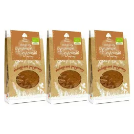 3 x Cynamon Cejloński Mielony Eko 50 g - Dary Natury