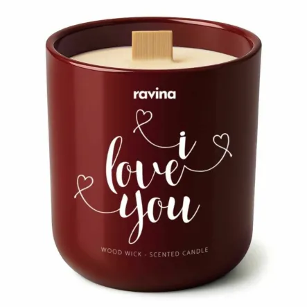 I LOVE YOU Sojowa Świeca Zapachowa w Szkle Typ Zapachu Amor - Ravina