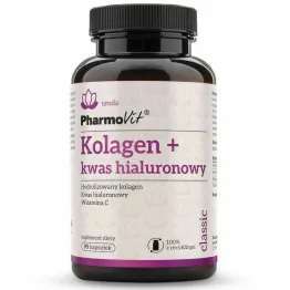 Kolagen+ Kwas Hialuronowy 90 Kapsułek - Pharmovit