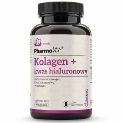 Kolagen+ Kwas Hialuronowy 90 Kapsułek - Pharmovit