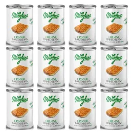 12 x Fasola Biała w Sosie Pomidorowym Bio 400 g - Manfuso