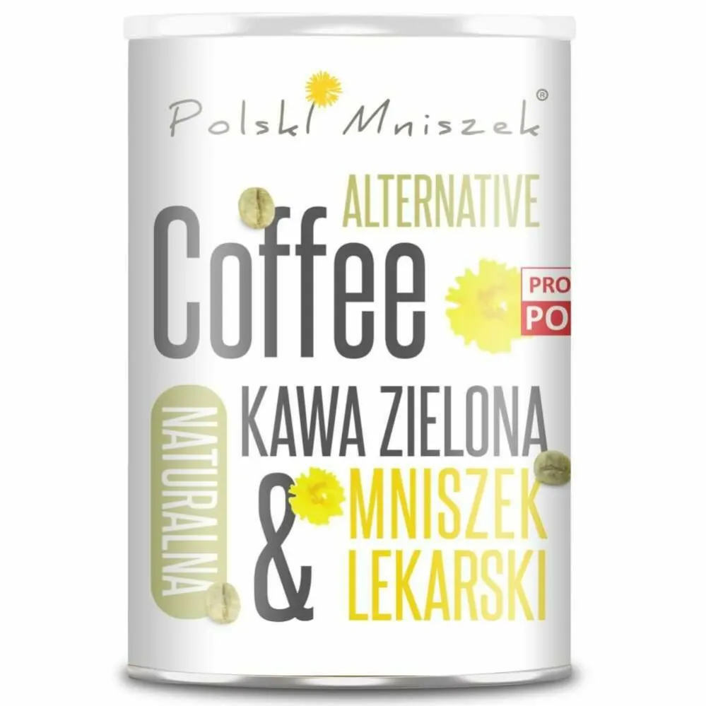 Kawa Zielona Bezkofeinowa plus Korzeń Mniszka Lekarskiego 150 g - Polski Mniszek - Wyprzedaż