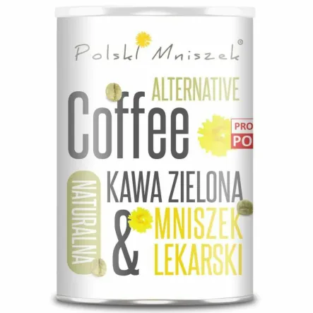 Kawa Zielona Bezkofeinowa plus Korzeń Mniszka Lekarskiego 150 g - Polski Mniszek - Wyprzedaż