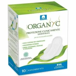 Podpaski ze Skrzydełkami na Dzień Bez Chloru 10 Sztuk - ORGANYC